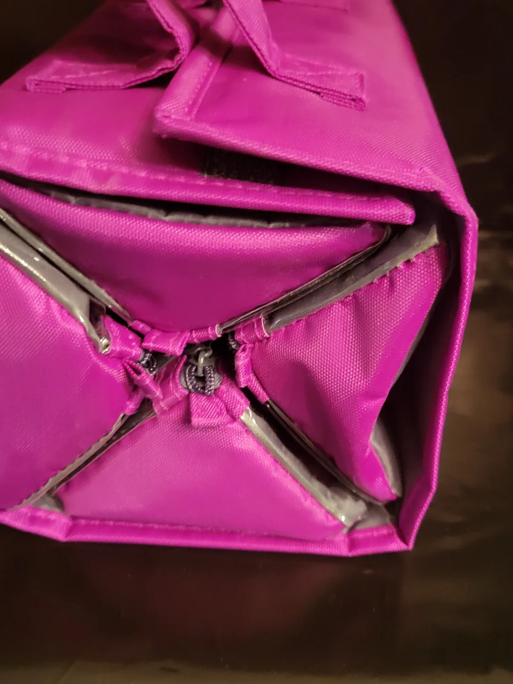 JM New York Fuchsia Foldable Hanging Travel Organizer
